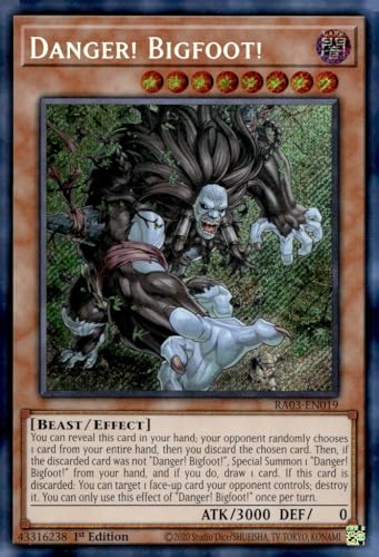 Danger! Bigfoot! (Secret Rare) - RA03-EN019 - Secret Rare - 1. Auflage von YU-GI-OH!