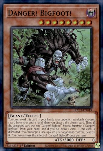 Danger! Bigfoot! - RA03-EN019 - Super Rare - 1. Auflage von YU-GI-OH!