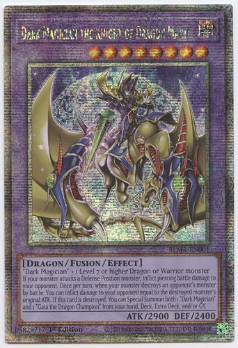 Dark Magician The Knight of Dragon Magic BLMR-EN001 - Quarter Century Secret Rare - 1. Auflage von YU-GI-OH!