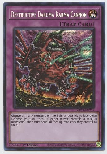 Destructive Daruma Karma Cannon MP23-EN217 Prismatic Secret Rare 1st Edition von YU-GI-OH!