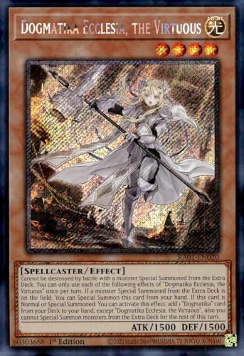 Dogmatika Ecclesia, The Virtuous (Platinum Secret Rare) – RA01-EN020 – Platinum Secret Rare – 1. Auflage von YU-GI-OH!