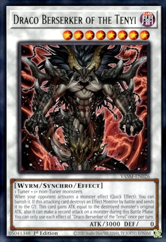 Draco Berserker of The Tenyi - VASM-EN026 - Rare - 1. Auflage von YU-GI-OH!