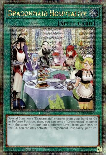 Dragonmaid Hospitality (Alternate Art) (Quarter Century Secret Rare) – RA03-EN068 – Quarter Century Secret Rare – 1. Auflage von YU-GI-OH!