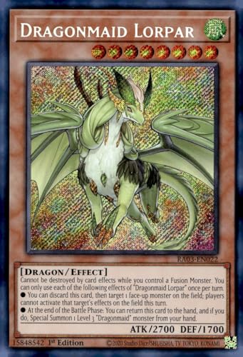 Dragonmaid Lorpar (Secret Rare) - RA03-EN022 - Secret Rare - 1. Auflage von YU-GI-OH!