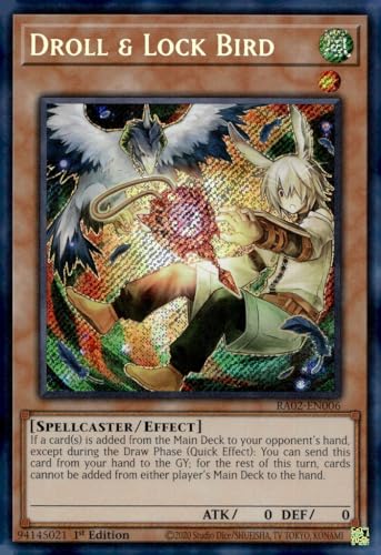 Droll & Lock Bird (Alternate Art) (Secret Rare) – RA02-EN006 – Secret Rare – 1. Auflage von YU-GI-OH!