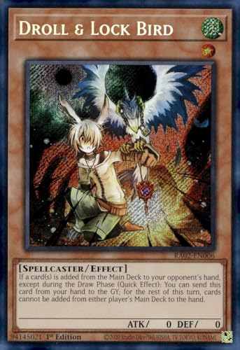 Droll & Lock Bird (Secret Rare) – RA02-EN006 – Secret Rare – 1. Auflage von YU-GI-OH!