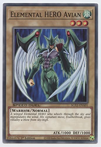 Elemental Hero Avian - SGX1-ENA01 - Common - 1. Auflage von YU-GI-OH!