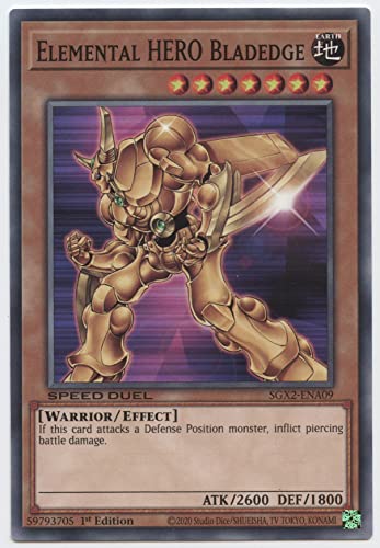 Elemental Hero Bladedge - SGX2-ENA09 - Common - 1. Auflage von YU-GI-OH!