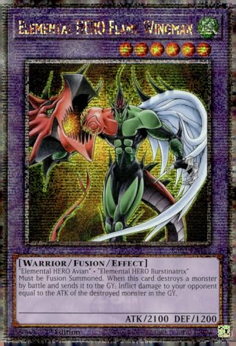 Elemental Hero Flame Wingman (Quarter Century Secret Rare) – RA03-EN152 – Quarter Century Secret Rare – 1. Auflage von YU-GI-OH!