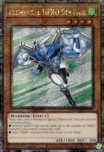 Elemental Hero Stratos (Quarter Century Secret Rare) – RA03-EN177 – Quarter Century Secret Rare – 1. Auflage von YU-GI-OH!