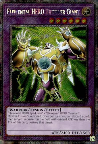 Elemental Hero Thunder Giant (Platinum Secret Rare) – RA03-EN153 – Platinum Secret Rare – 1. Auflage von YU-GI-OH!