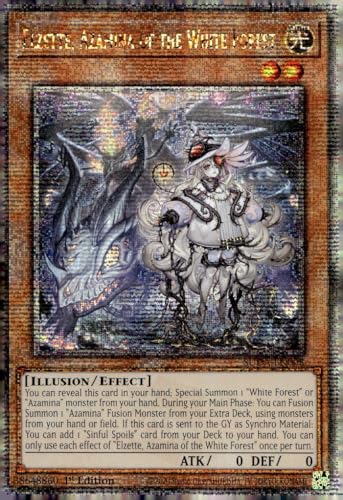 Elzette, Azamina of The White Forest (Quarter Century Secret Rare) – SUDA-EN008 – Quarter Century Secret Rare – 1. Auflage von YU-GI-OH!