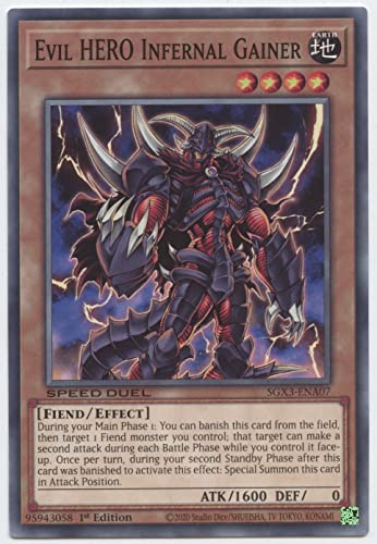 Evil Hero Infernal Gainer - SGX3-ENA07 - Common - 1. Auflage von YU-GI-OH!