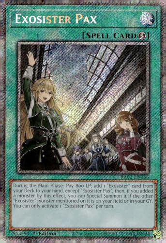 Exosister Pax (Platinum Secret Rare) – RA02-EN066 – Platinum Secret Rare – 1. Auflage von YU-GI-OH!