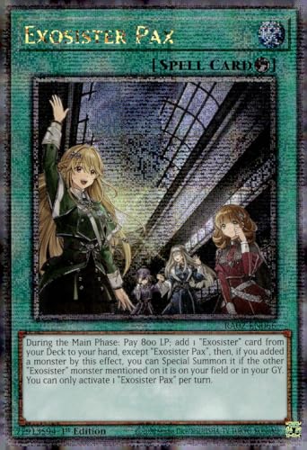 Exosister Pax (Quarter Century Secret Rare) – RA02-EN066 – Quarter Century Secret Rare – 1. Auflage von YU-GI-OH!