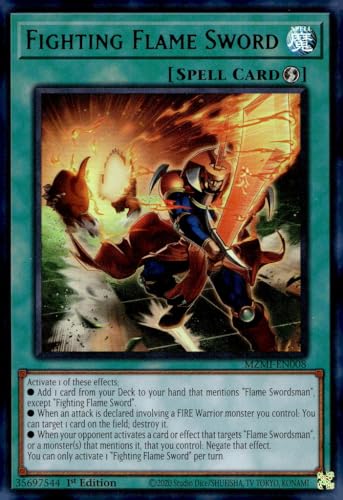 Fighting Flame Schwert - MZMI-EN008 - Ultra Rare - 1. Auflage von YU-GI-OH!