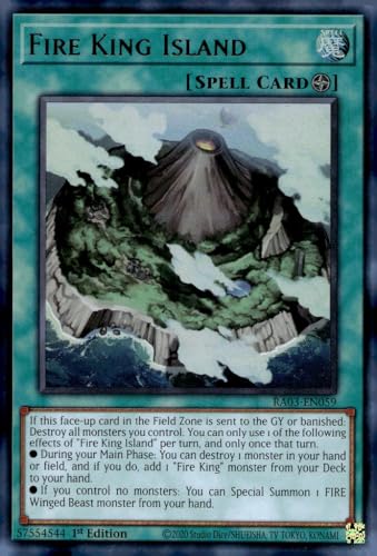 Fire King Island (UR) - RA03-EN059 - Ultra Rare - 1. Auflage von YU-GI-OH!