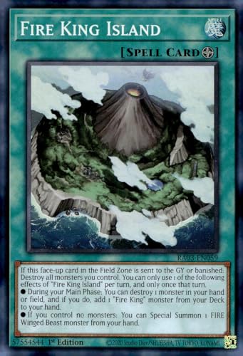 Fire King Island – RA03-EN059 – Super Rare – 1. Auflage von YU-GI-OH!