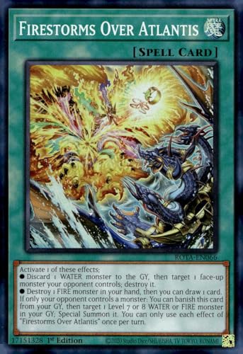 Firestorms Over Atlantis - ROTA-EN066 - Super Rare - 1. Auflage von YU-GI-OH!