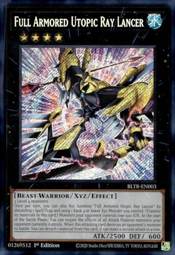 Full Armored Utopic Ray Lancer - BLTR-EN003 - Secret Rare - 1. Auflage von YU-GI-OH!