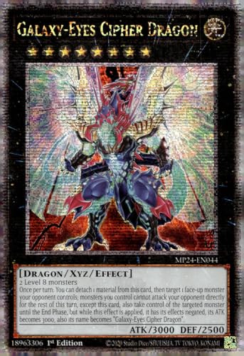 Galaxy-Eyes Cipher Dragon MP24-EN044 – Quarter Century Secret Rare – 1. Auflage von YU-GI-OH!