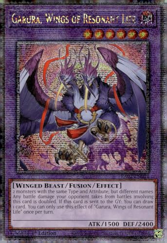 Garura, Wings of Resonant Life (Quarter Century Secret Rare) – RA02-EN024 – Quarter Century Secret Rare – 1. Auflage von YU-GI-OH!