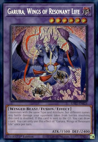 Garura, Wings of Resonant Life (Secret Rare) – RA02-EN024 – Secret Rare – 1. Auflage von YU-GI-OH!