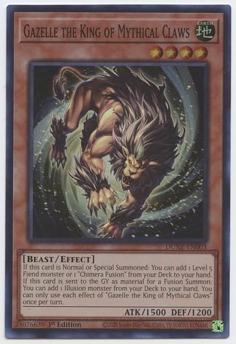 Gazelle Der König der Mythischen Klauen - DUNE-EN003 - Super Rare - 1. Auflage von YU-GI-OH!