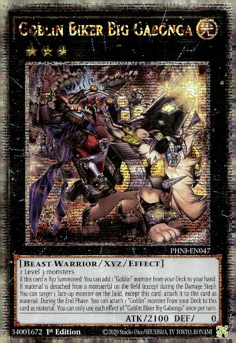 Goblin Biker Big Gabonga (Quarter Century Secret Rare) – PHNI-EN047 – Quarter Century Secret Rare – 1. Auflage von YU-GI-OH!