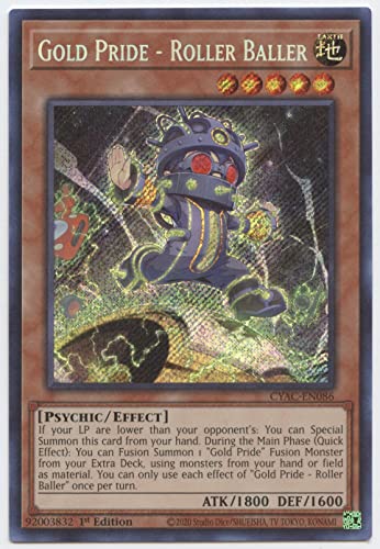 Gold Pride - Roller Baller - CYAC-EN086 - Secret Rare - 1. Auflage von YU-GI-OH!