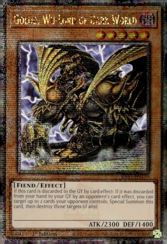 Goldd, Wu-Lord of Dark World (Quarter Century Secret Rare) – RA03-EN159 – Quarter Century Secret Rare – 1. Auflage von YU-GI-OH!