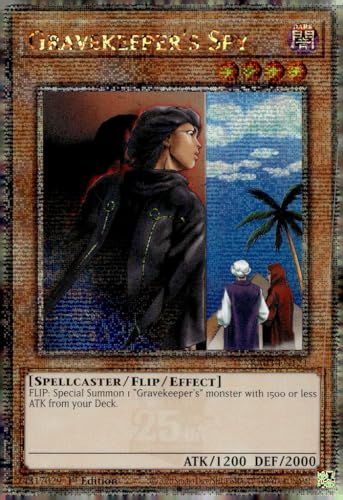 Gravekeeper's Spy (Quarter Century Secret Rare) – RA03-EN121 – Quarter Century Secret Rare – 1. Auflage von YU-GI-OH!