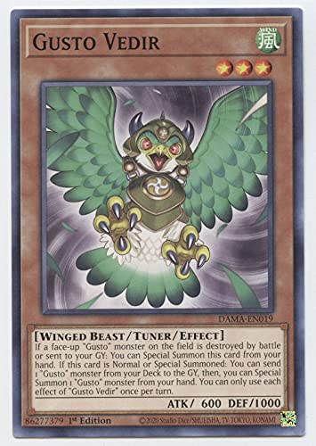 Gusto Vedir - DAMA-EN019 - Common - 1. Auflage von YU-GI-OH!