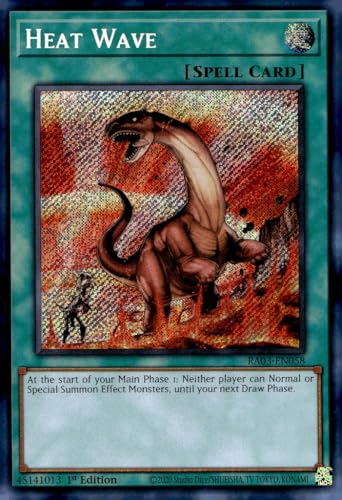 Heat Wave (Secret Rare) – RA03-EN058 – Secret Rare – 1. Auflage von YU-GI-OH!