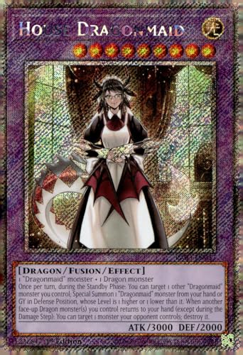 House Dragonmaid (Platinum Secret Rare) – RA03-EN037 – Platinum Secret Rare – 1. Auflage von YU-GI-OH!