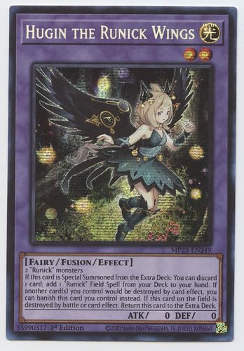 Hugin The Runick Wings MP23-EN249 Prismatic Secret Rare 1. Auflage von YU-GI-OH!