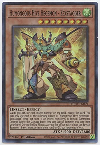 Humongous Hive Hegemon - Zexstagger - PHHY-EN099 - Super Rare - 1. Auflage von YU-GI-OH!