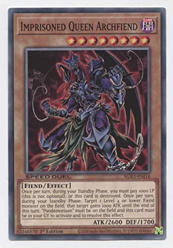 Imprisoned Queen Archfiend - SGX3-ENI16 - Common - 1. Auflage von YU-GI-OH!