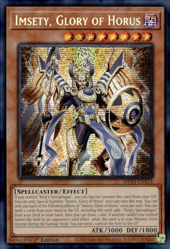 Imsety, Glory of Horus MP24-EN114 Prismatic Secret Rare 1. Auflage von YU-GI-OH!