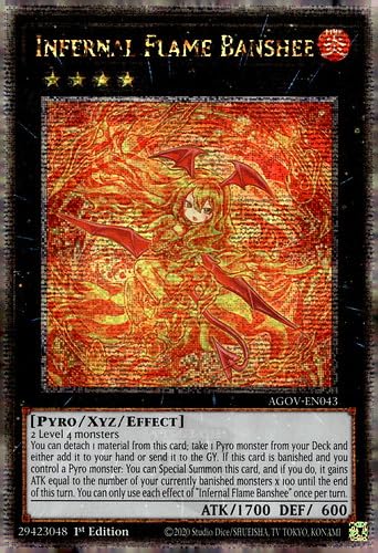 Infernal Flame Banshee - AGOV-EN043 - Quarter Century Secret Rare - 1. Auflage von YU-GI-OH!