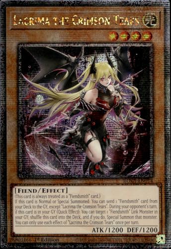 Lacrima The Crimson Tears (Quarter Century Secret Rare) – ROTA-EN014 – Quarter Century Secret Rare – 1. Auflage von YU-GI-OH!