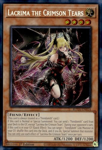 Lacrima The Crimson Tears - ROTA-EN014 - Secret Rare - 1. Auflage von YU-GI-OH!