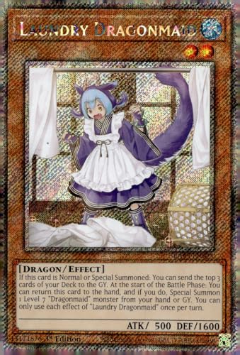 Laundry Dragonmaid (Platinum Secret Rare) – RA03-EN021 – Platinum Secret Rare – 1. Auflage von YU-GI-OH!