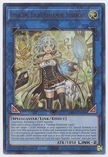 Lyna The Light Charmer, lustrous MP22-EN089, Ultra Rare, 1. Auflage von YU-GI-OH!