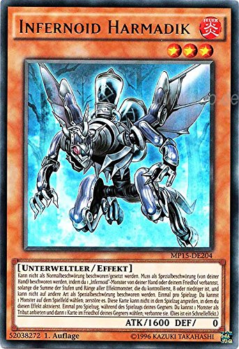 MP15-DE204 Infernoid Harmadik 1. Auflage im Set mit original Gwindi Kartenschutzhülle von Yu Gi Oh