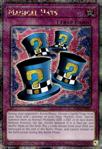 Magical Hats (Quarter Century Secret Rare) – RA03-EN107 – Quarter Century Secret Rare – 1. Auflage von YU-GI-OH!