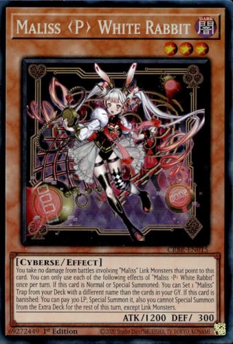 Maliss P White Rabbit (CR) - CRBR-EN015 - Collector's Rare - 1st Edition von YU-GI-OH!