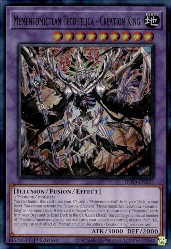 Mementomictlan Tecuhtlica - Creation King - INFO-EN037 - Super Rare - 1. Auflage von YU-GI-OH!