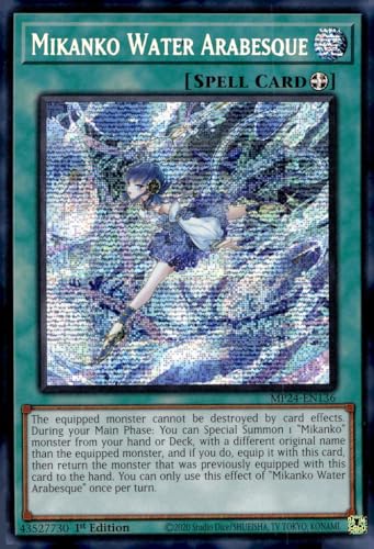 Mikanko Water Arabesque MP24-EN136 - Prismatic Secret Rare - 1. Auflage von YU-GI-OH!