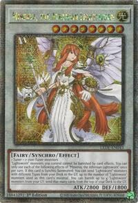 Minerva, The Athenian Lightsworn (Quarter Century Secret Rare) - LEDE-EN043 - Quarter Century Secret Rare - 1. Auflage von YU-GI-OH!